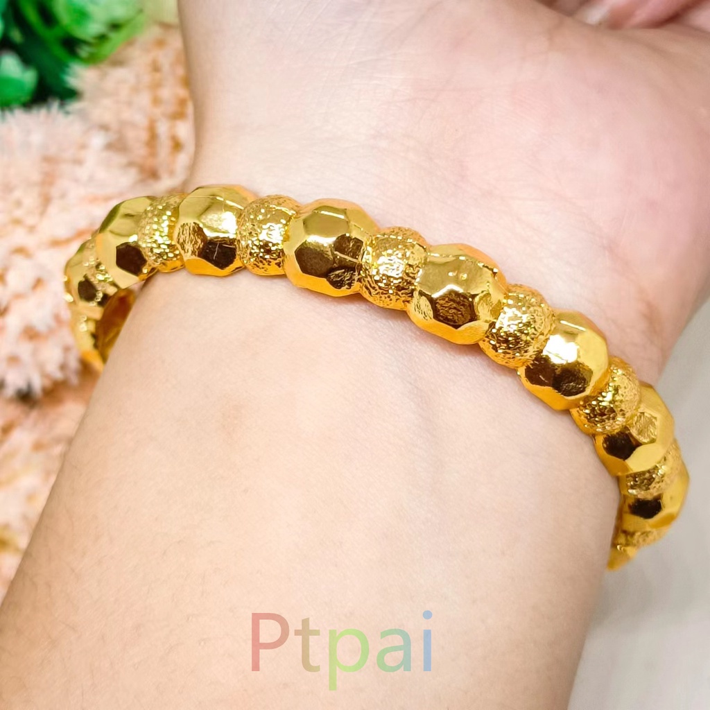 Gelang Bangkok Gelang Tangan terbaru Xuping Kroncong Motif lapis emas 24k gold Mewah aksesoris fashi