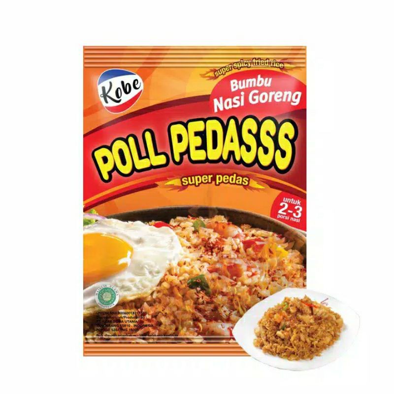 

FCW Jakbar - Tepung Bumbu Kobe Nasi Goreng Poll Pedas 20 Gram