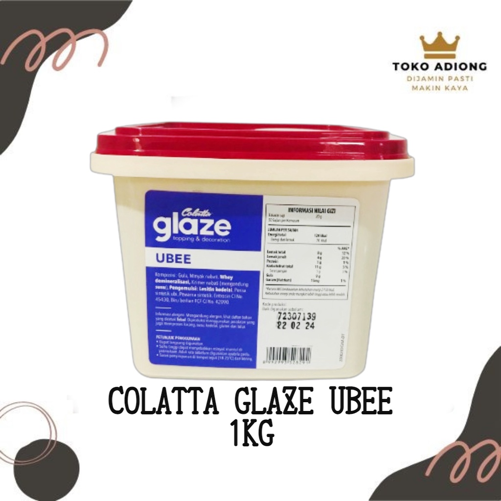 

COLATTA GLAZE UBEE 1KG - topping donat - topping glaze