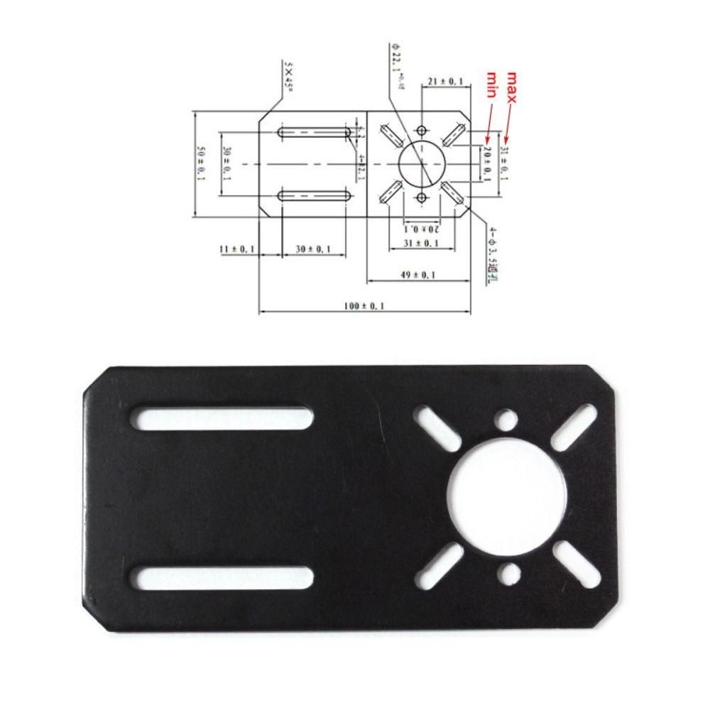 POPULAR 775bagian Motor Hitam Untuk Bracket Mounting Fixing Motor Stepper 750 /755 /775 /795 /895 28/35 /42 Stepper