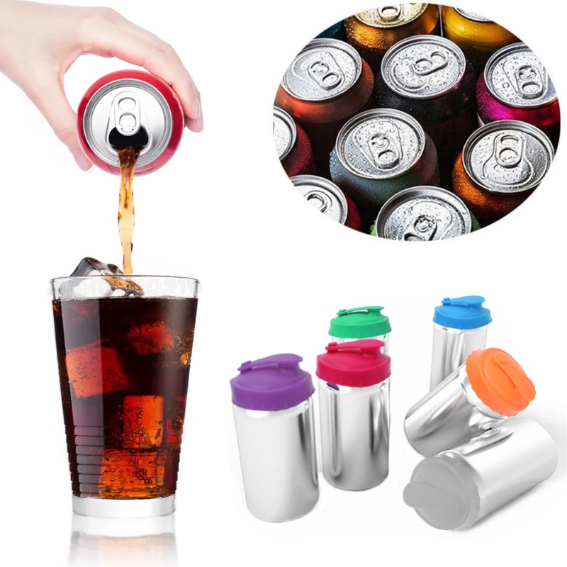 Tutup Segel Kaleng Soda Coke Silikon Food Grade/ Reusable Minuman Beer Dust-proof Cap Aksesoris Dapur