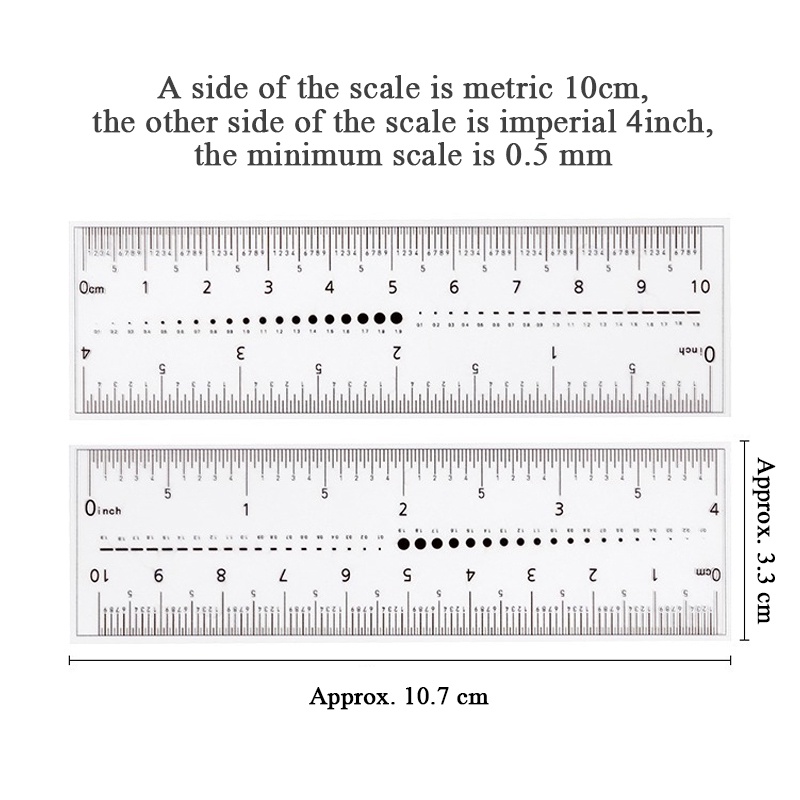 Nail Measure Soft Ruler Transparan Nail Art Soft Ruler Bor Kuku Berlian Imitasi Perhiasan Portable Alat Ukur Tools