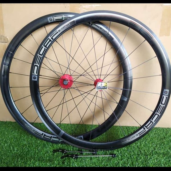 wheelset sepeda roadbike 700c rim brake Decaf Cattiva not RUJIXU
