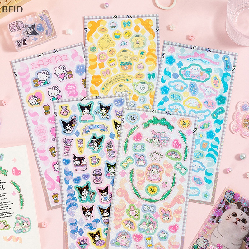 [BFID] Stiker Imut Cinnamoroll Kuromi My Melody Sticker Untuk Laptop Phone Case Girls My Melody Anime Stiker Mainan Anak [ID]