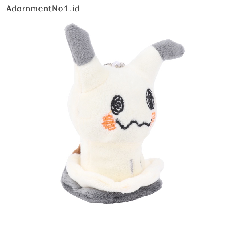 [AdornmentNo1] 15 cm Pokemon Anime Mimikyu Pikachu gantungan kunci pada tas ransel dekorasi boneka lembut mainan boneka kartun mewah hadiah Halloween