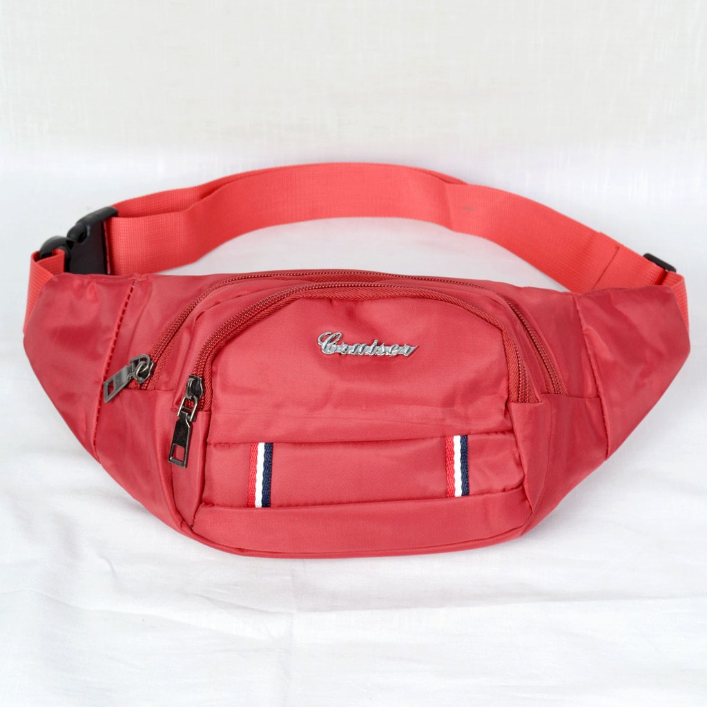 BAGCRUICERACC - Tas Pinggang Cruiser Kain Colour Full 4 Res 2 Flag Pria Import 3112-2