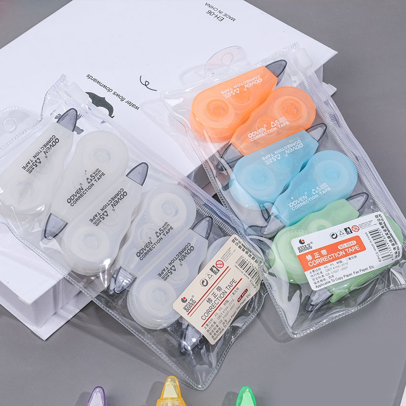 Correction Tape Set Candy Transparan / Pita Koreksi (6pcs)