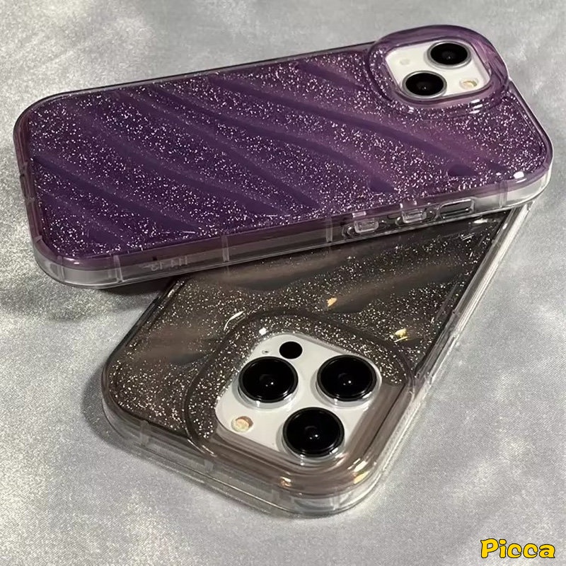 IPHONE Fantasy Starry Sky Casing Kartu Laser Warna Gradasi Mewah Kompatibel Untuk Iphone11Xr7 8 6S 6 Plus X XS Max11 13 14 12 Pro Max SE 2020 3D Stereo Pola Korgasi Soft Cover