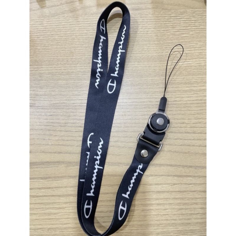 

Lanyard CHAMPION gantungan kunci DISTRO BAND / tali lanyard gantungan leher id card name tag kartu nama / pods