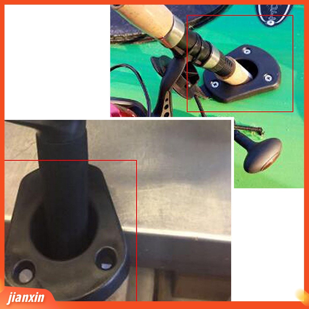 (In Stock) Tiang Kayak Universal Flush Mount Fishing Rod Holder Bracket Rak Dengan Penutup Tutup