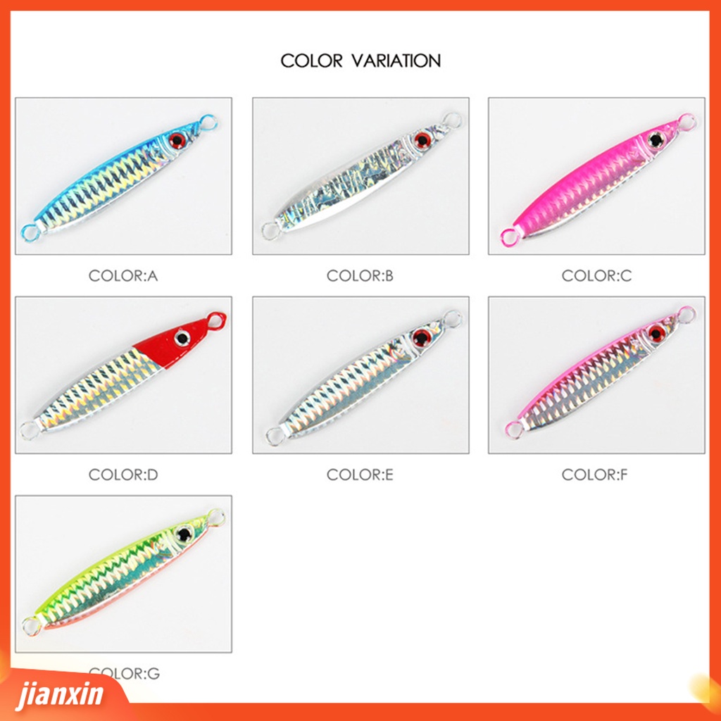 (In Stock) 30g Umpan Palsu Logam Lempar Jauh Reflektif Anti Deformasi Umpan Jigging Pancing Fishing Tackle