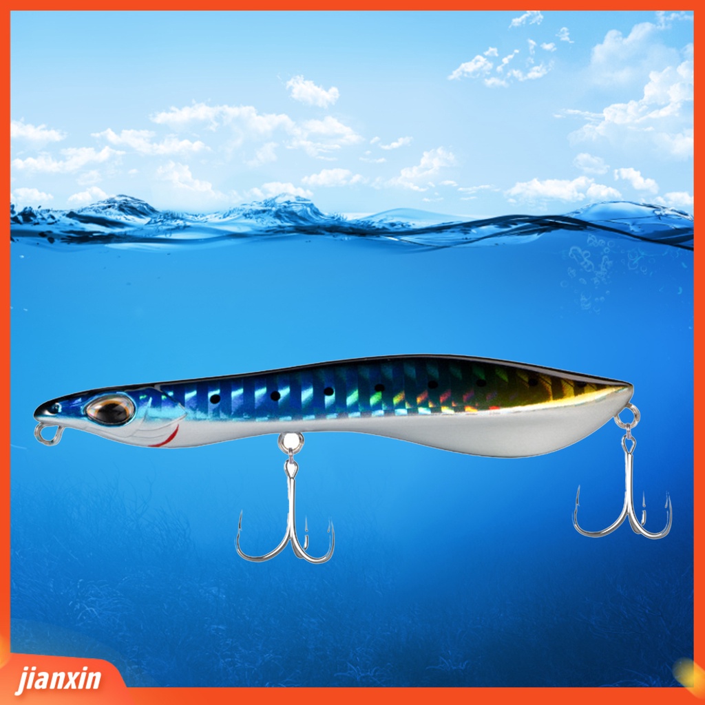 (In Stock) Umpan Pancing Realistis Tajam Kait 3D Mata Pensil Popper Decoy Tenggelam Mengambang Buatan Umpan Keras Fishing Tackle Untuk Outdoor