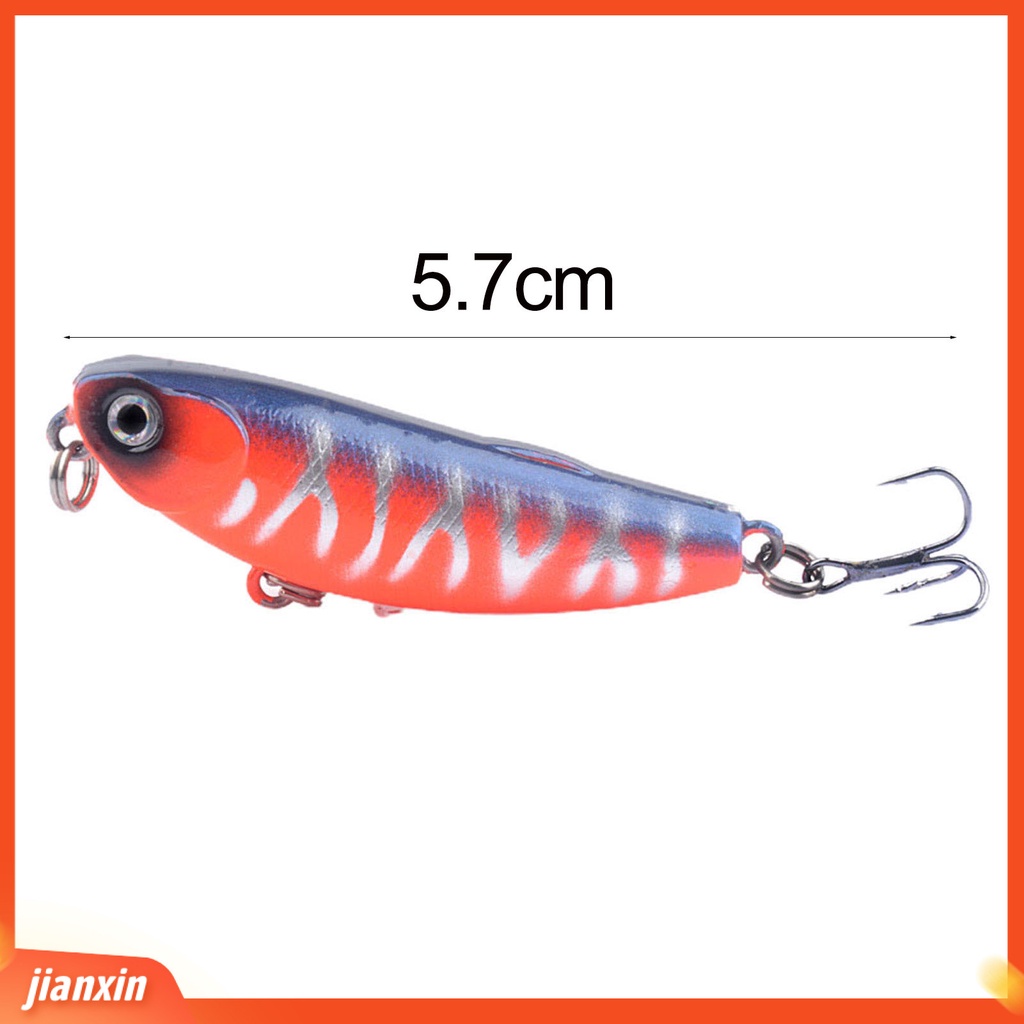 (In Stock) 5.7cm /4.8g Umpan Bionik 3D Mata Kait Tajam Cocok Untuk Semua Tubuh Air Pensil Realistis Umpan Pancing Anjing Air Umpan Keras Untuk Outdoor