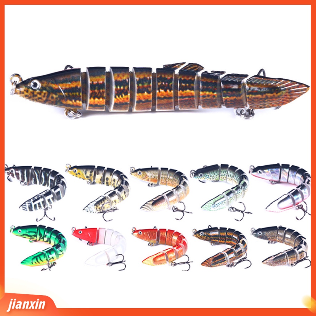 (In Stock) 10cm /10g Umpan Pancing Universal Simulasi Nyaman Meningkatkan Tingkat Ikan Anti Patah Angling ABS Multi-Bagian Umpan Pancing Aksesoris Memancing