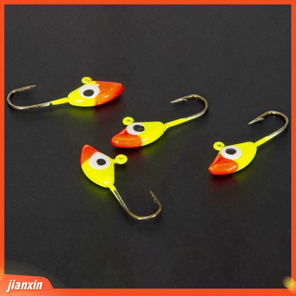 (In Stock) 1set Es Memancing Jig Padat Kuat Kemampuan Menangkap Mini Penembus Tinggi Tajam Keras Es Pancing Kait Untuk Outdoor