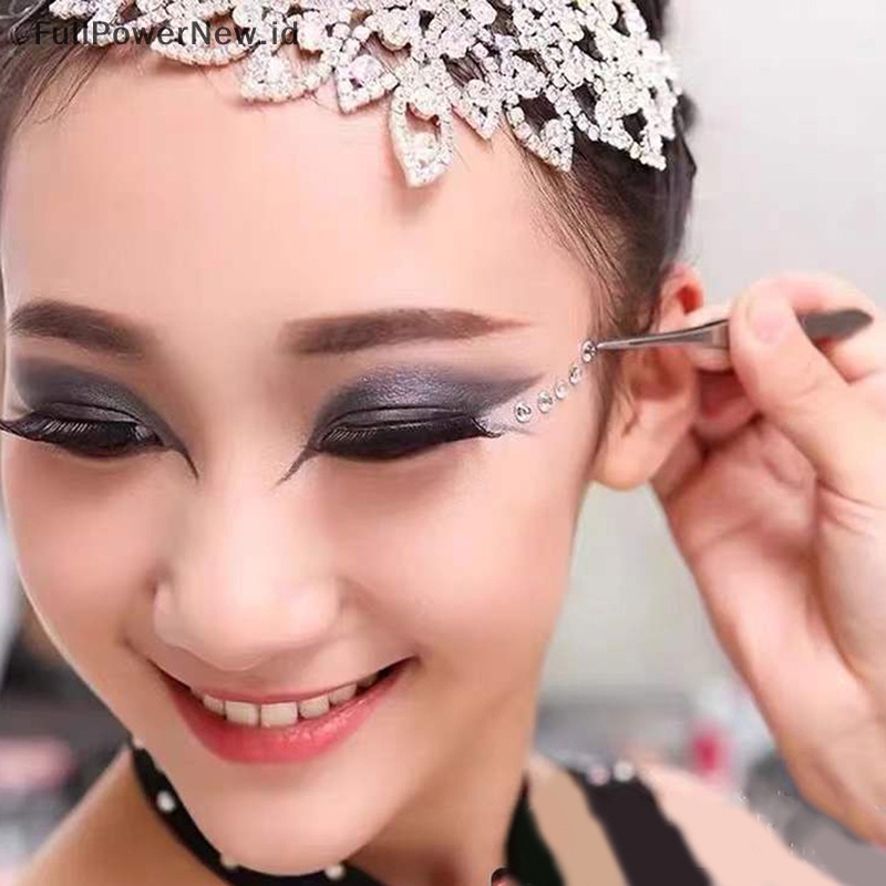 Power Tato Temporer Pesta Berlian Imitasi Wajah Mata Alis Stiker Kuku Stiker Makeup ID