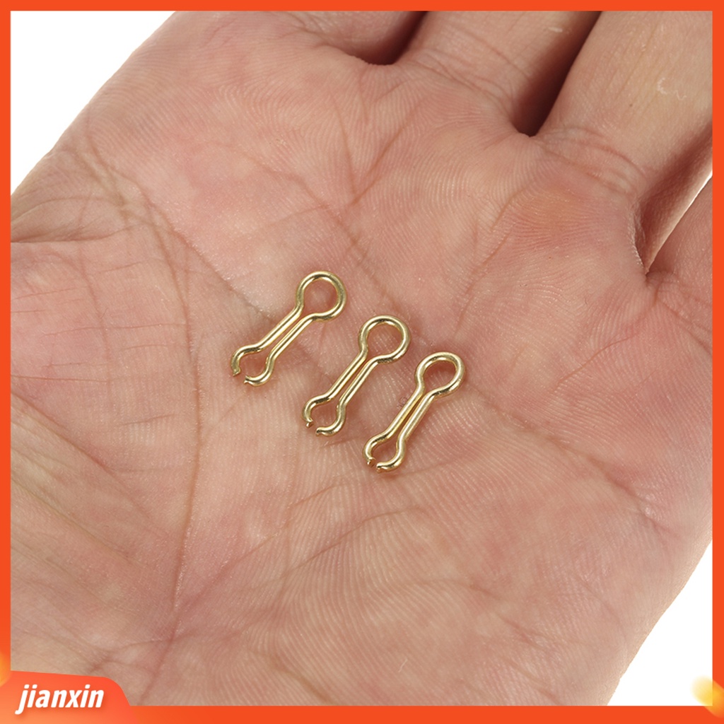 (In Stock) 100Pcs /Set Sinker Kawat Mata Sederhana Tahan Korosi Baja Emas Paduan Pemberat Memancing