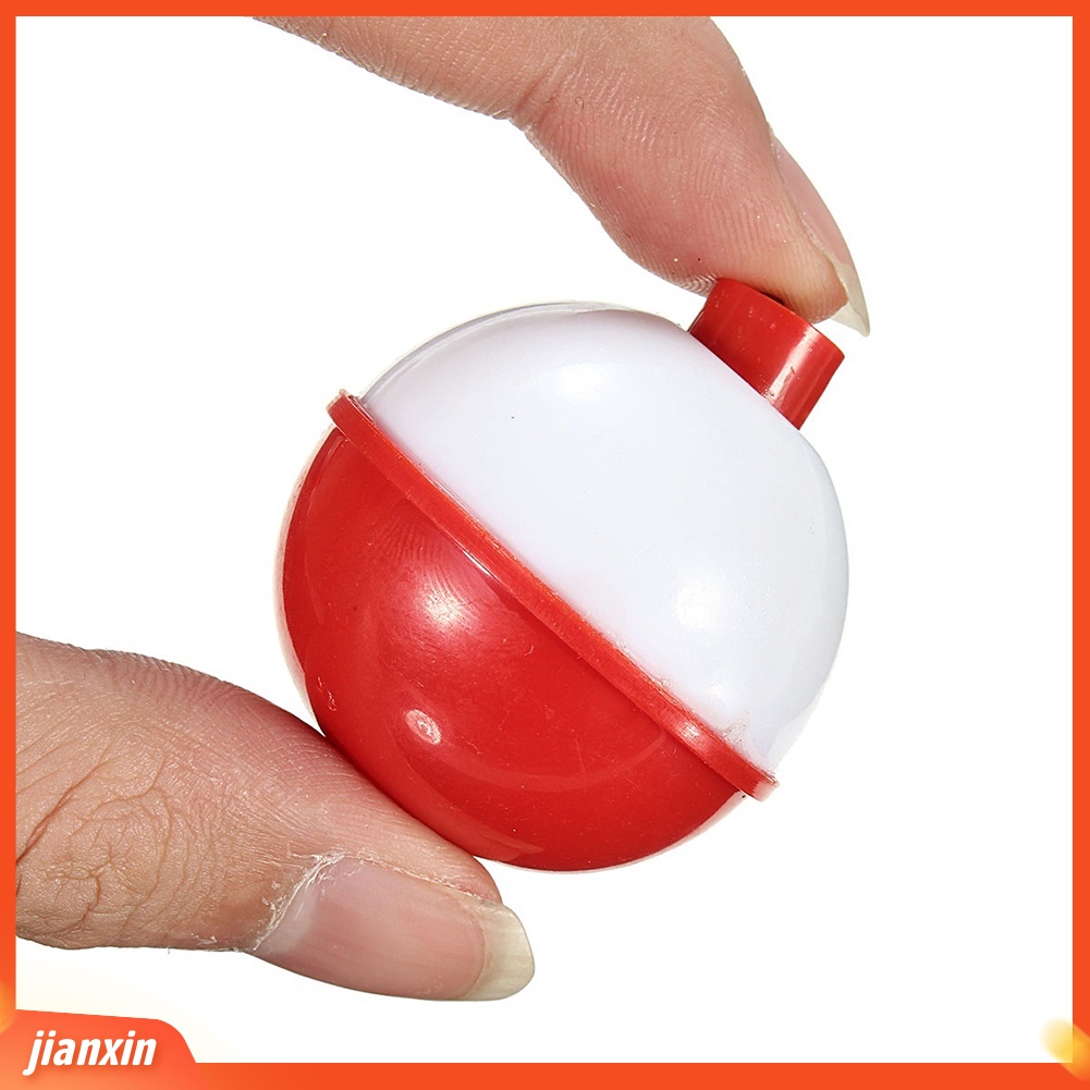 (In Stock) 8Pcs /Set 4ukuran Pelampung Bulat Pancing Laut Plastik Bobbers Drift Umpan Indikator