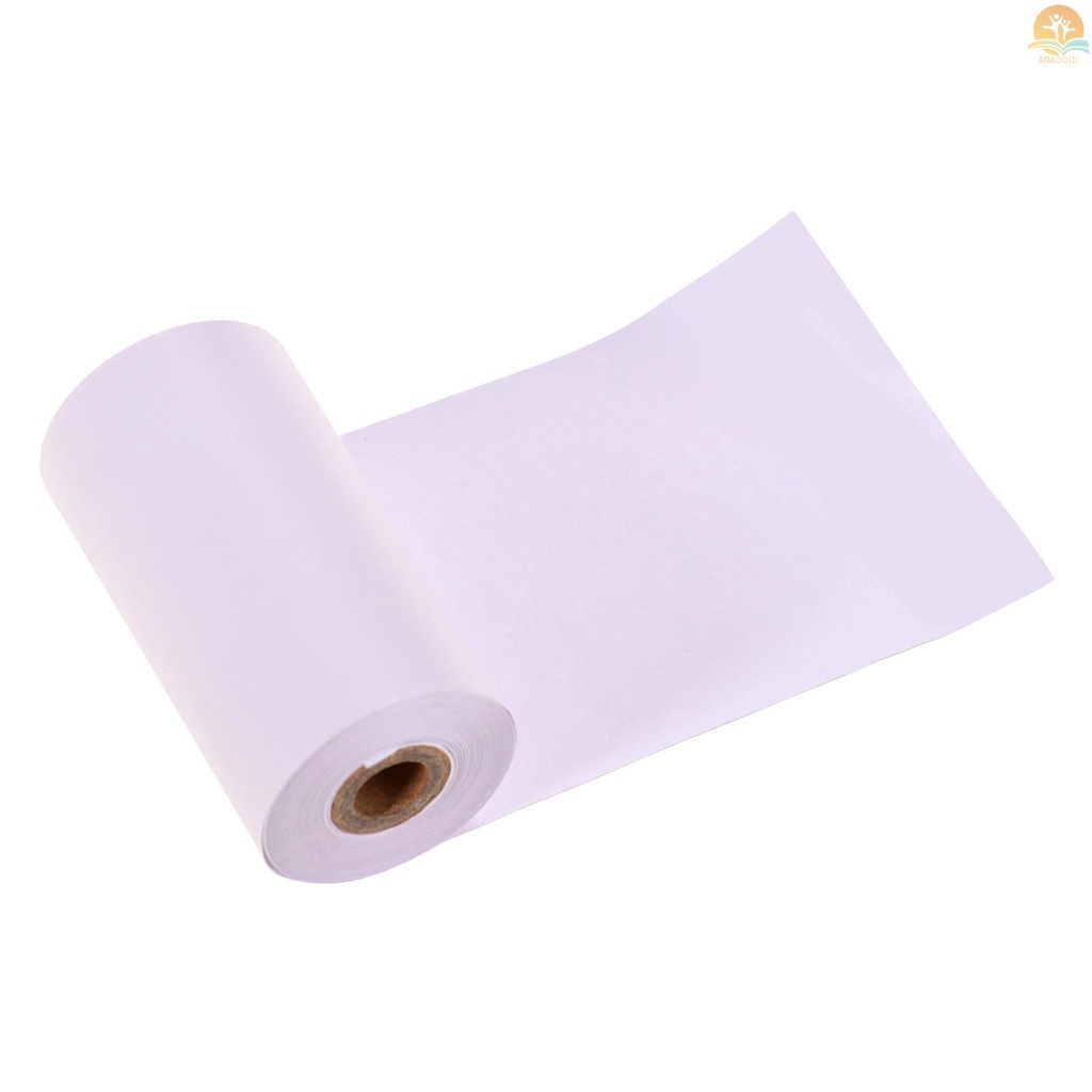 In Stock Poooli White Blank Thermal Paper Tahan Lama 10-tahun Kertas Roll BPA-Free 57*30mm (2.17*1.18in) 3roll Compatible Dengan Poooli Thermal Printer