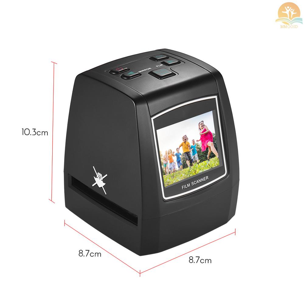 In Stock High-Resolution 14MP /22MP Film Scanner Perubah 35mm 135mm 126mm 110mm 8mm Color Monochrome Slide Film Negatif Menjadi Gambar Digital Dengan LCD Build-in Editing 2.4&quot; Softwa