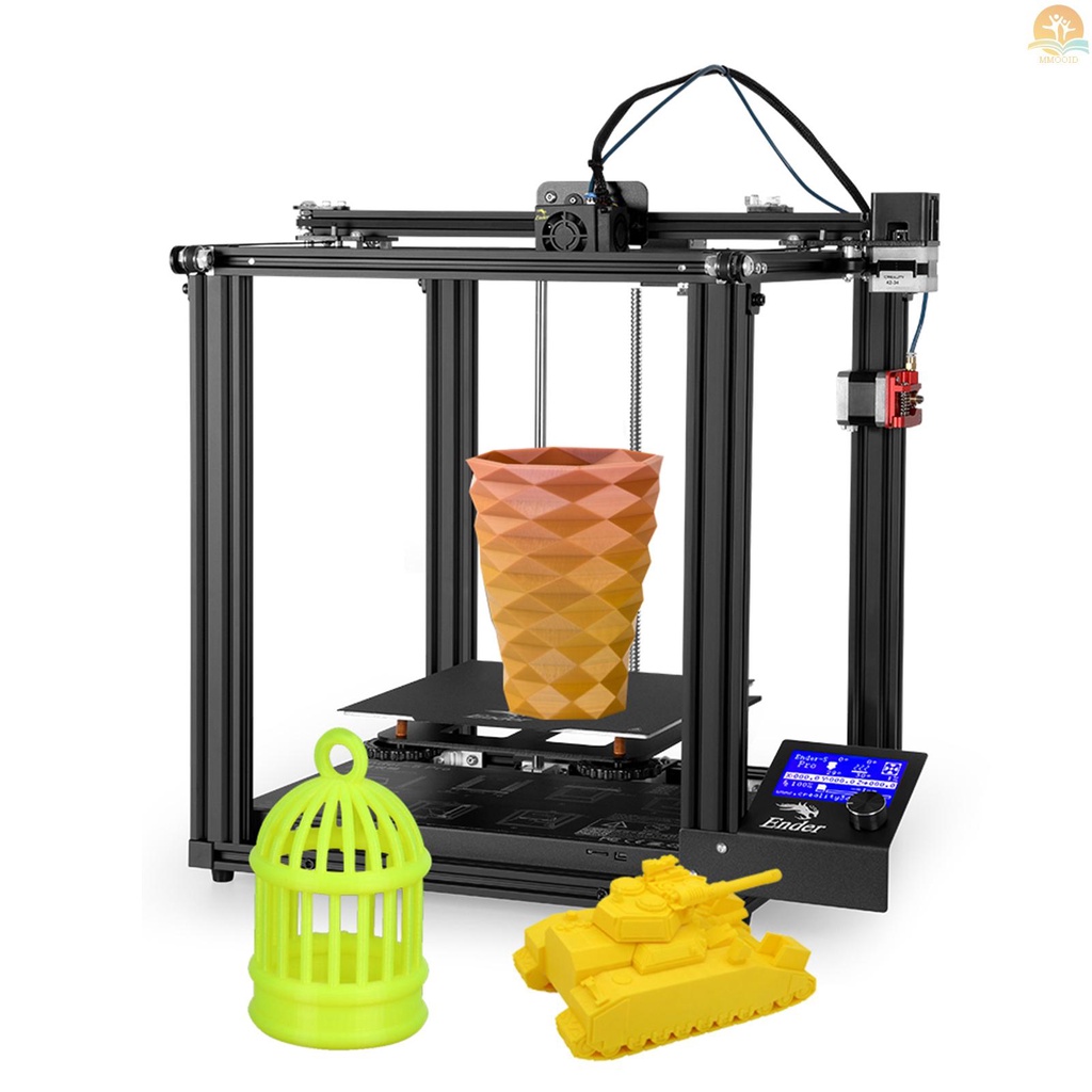 In Stock Creality 3D Presisi Tinggi Ender-5 Pro 3D Printer DIY Kit Dengan Upgrade Silent Motherboard PTFE Tubing Metal Extruder 220*20*300mm Build Volume Resume Printing Dengan 8GB TF