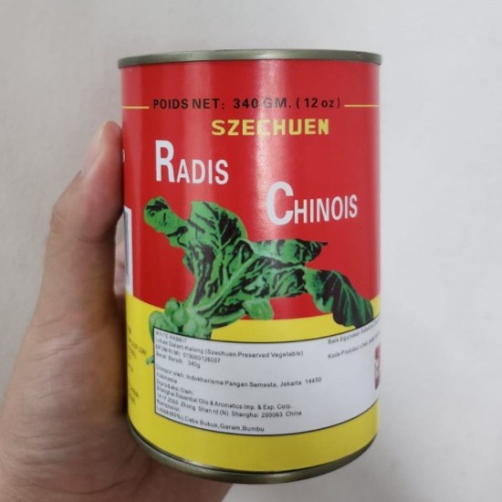 Szechuen Radis Chinois / Cacai / Sayur Lobak Putih IKPS kaleng 340gr