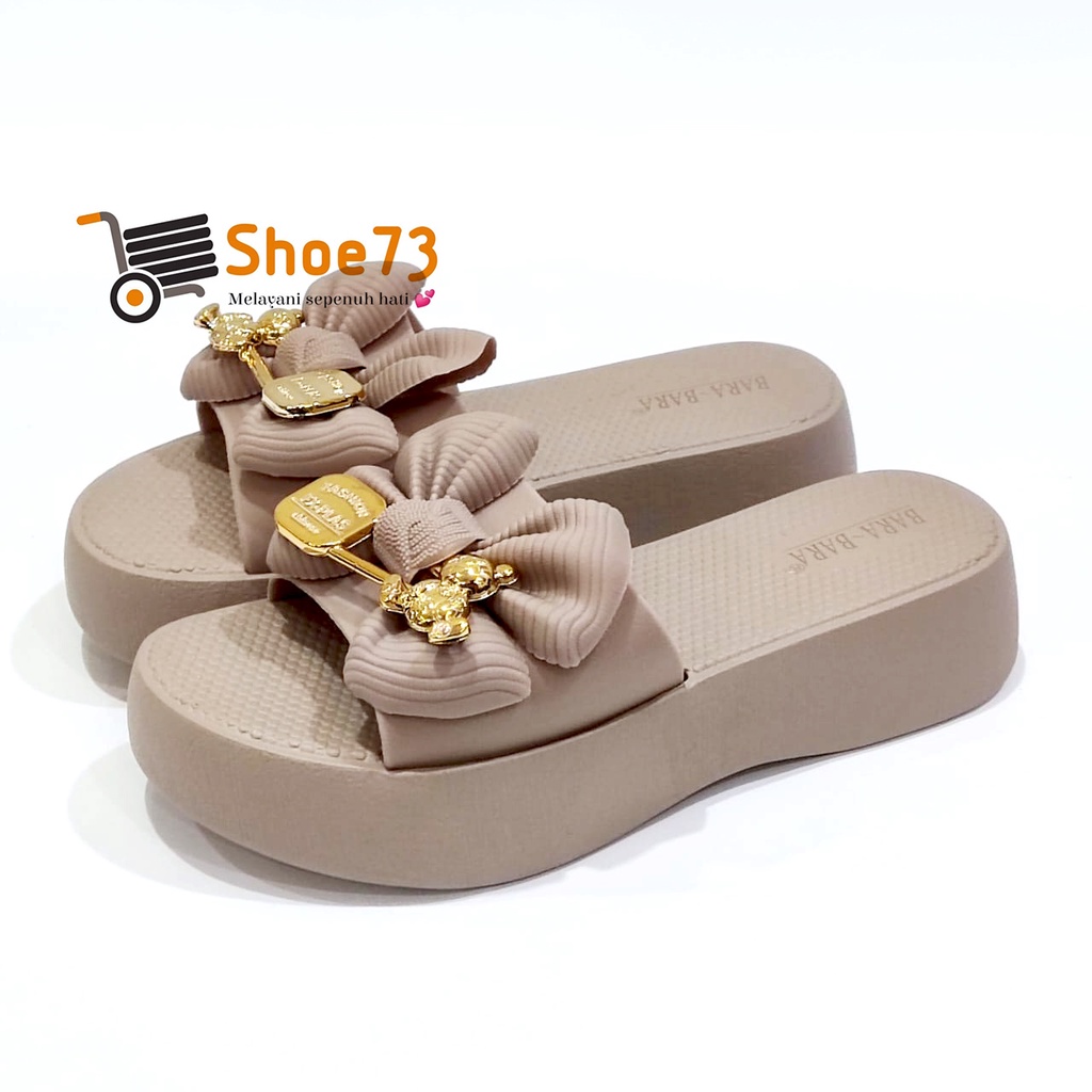 BARA-BARA JSL 2203 B-9 SIZE 36-40 ORIGINAL l Sandal Selop Pita Jelly Wanita l Sendal Kokop Cewek Impor