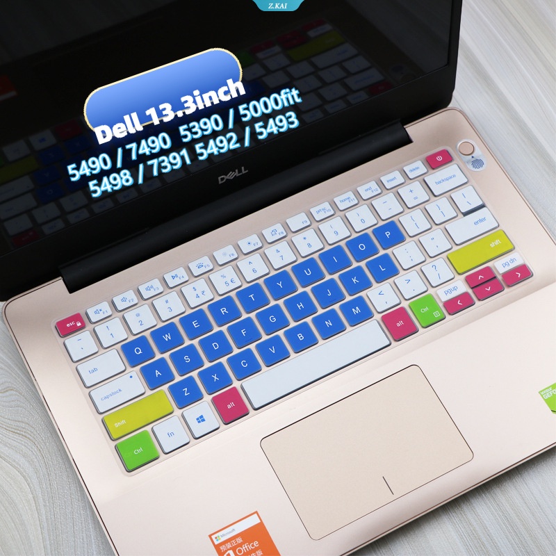 Cover Pelindung Laptop Slim Lembut Nyaman Dell 13.3inch 5490.7490inspiron 5390.5000fit 5498.7391 5492/5493keyboard Film Waterproof Silicone Cover Pelindung [ZK].