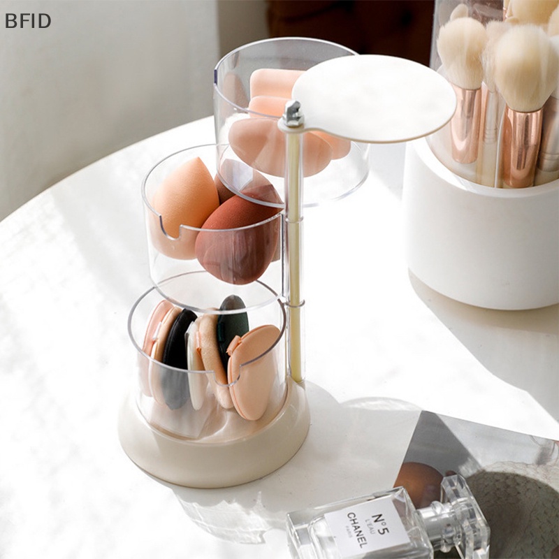 [BFID] Makeup Organizer 360 Rotag Kotak Penyimpanan Puff Kosmetik Cotton Pad Organizer [ID]