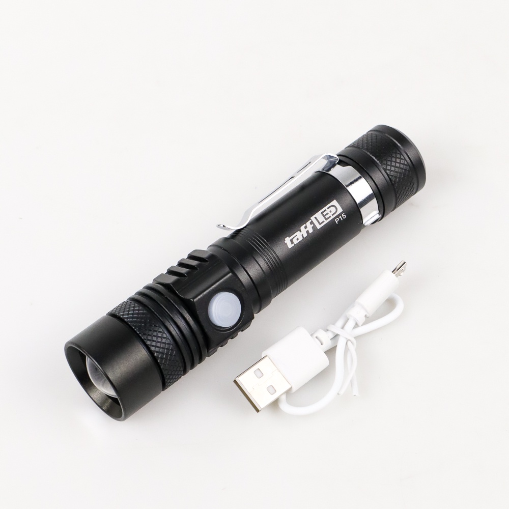 TaffLED Senter LED USB Rechargeable XML-T6 6200 Lumens 10W - P15