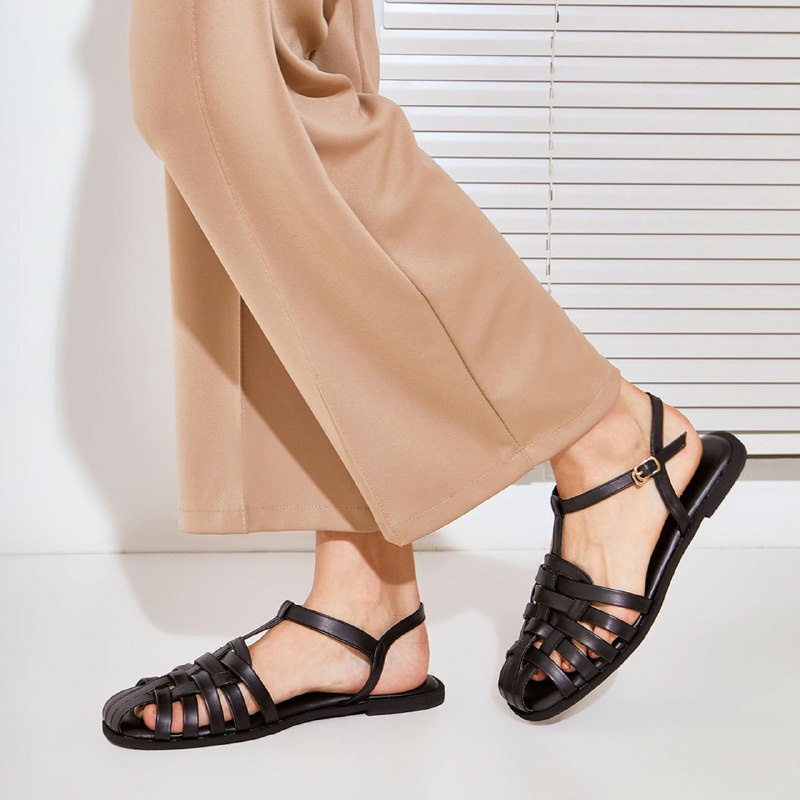 Vimemo Niki - Sandals Vintage Sandal Anyam Minimalist