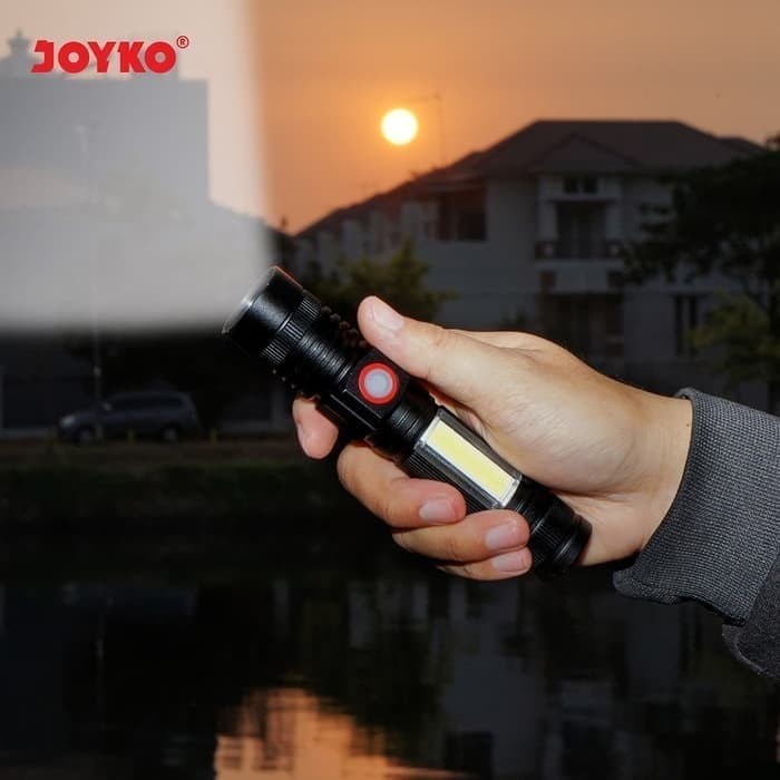 Rechargeable Flashlight FL87 Magnet &amp; Zoom/ Senter LED Joyko FL 87 mode Swat Police