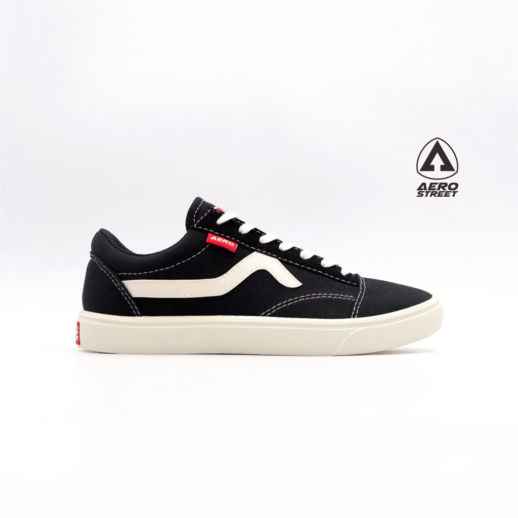 Aerostreet 36-45 Massive Low Hitam - Sepatu  Sneakers Casual Pria Wanita Aero Street 21AA30