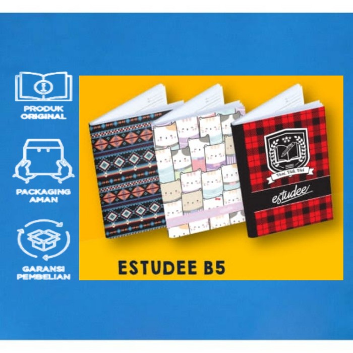 

Buku Tulis Estudee Isi 48 Lembar / Ukuran Boxy ( B5 ) Isi 10 Pcs - Tartan Red