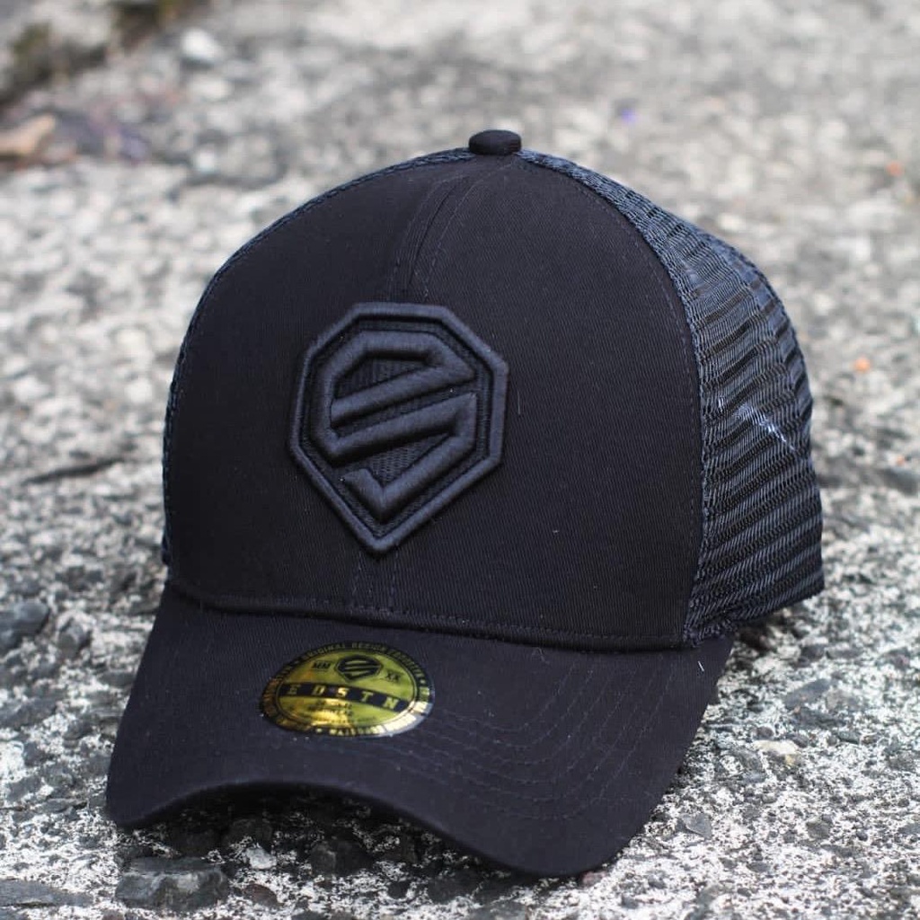 EDDOSTYN TOPI ORIGINAL PREMIUM TRUCKER - BLACK TRUCKER