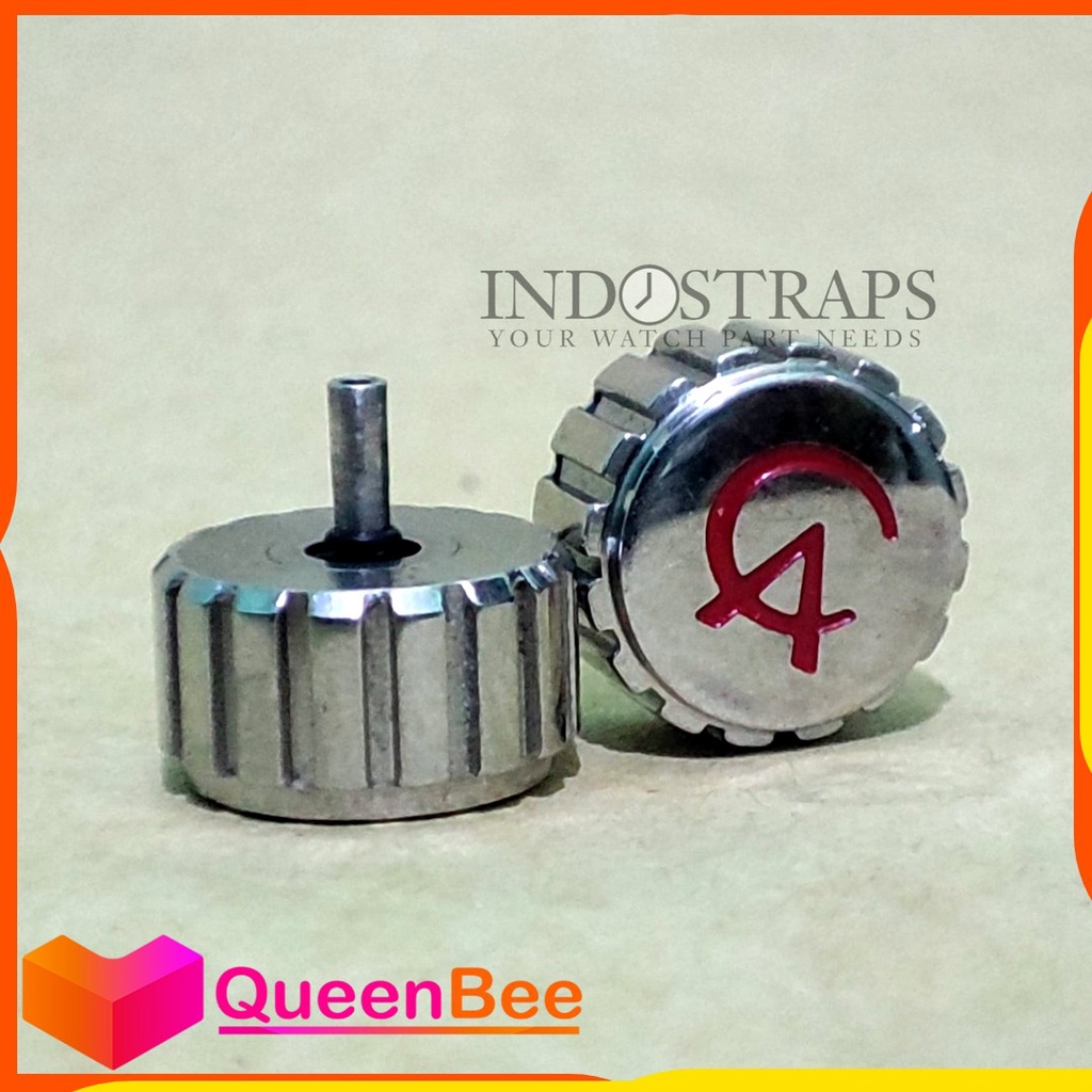 TERBAIK KNOP CROWN JAM TANGAN ALEXANDRE CHRISTIE 9.8 x 5.5 MM SEAL WATERPROOF SILVER PUTARAN ANTI AI
