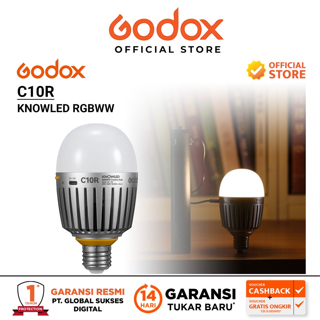 Godox C10R KNOWLED RGBWW Creative Bulb Light