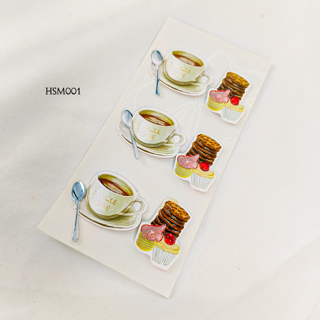 

3D Sticker Food Journaling Scrapbook HSM001