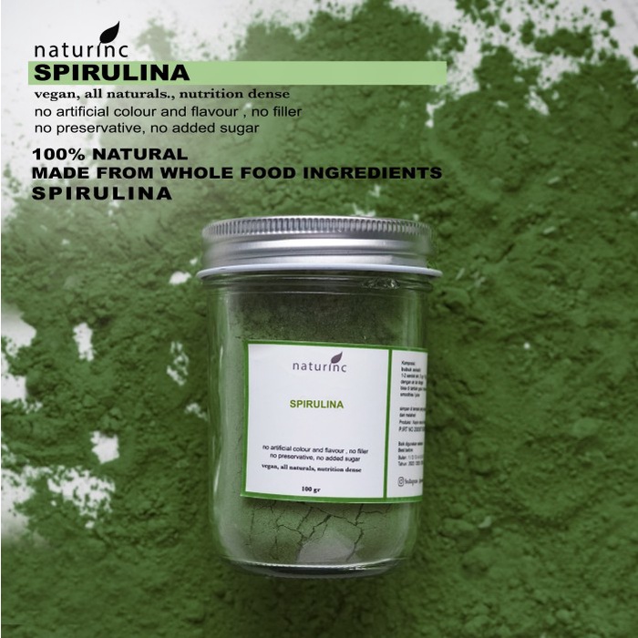 

Pure spirulina powder bubuk murni superfood