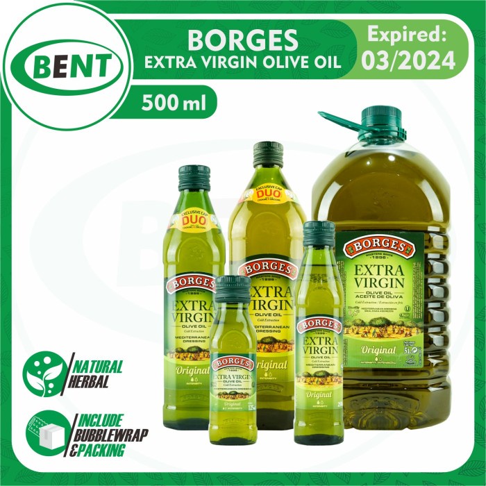 

✨Ready Stok✨ - Borges Extra Virgin Olive Oil 500 ml (Minyak Zaitun)- 1.2.23