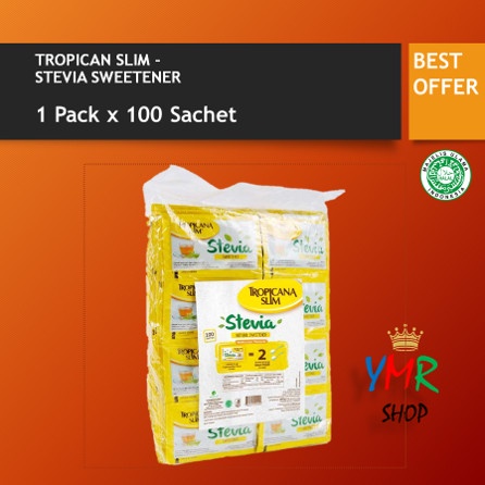 

✨Ready Stok✨ - Tropicana Slim Stevia Sweetener (100 pcs)- 1.2.23