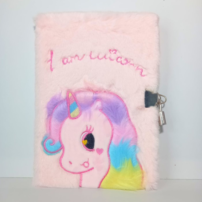 

✨BISA COD✨ -Buku diary notebook karakter pakai gembok buku catatan lucu anak cewe - Uni Pink Lock