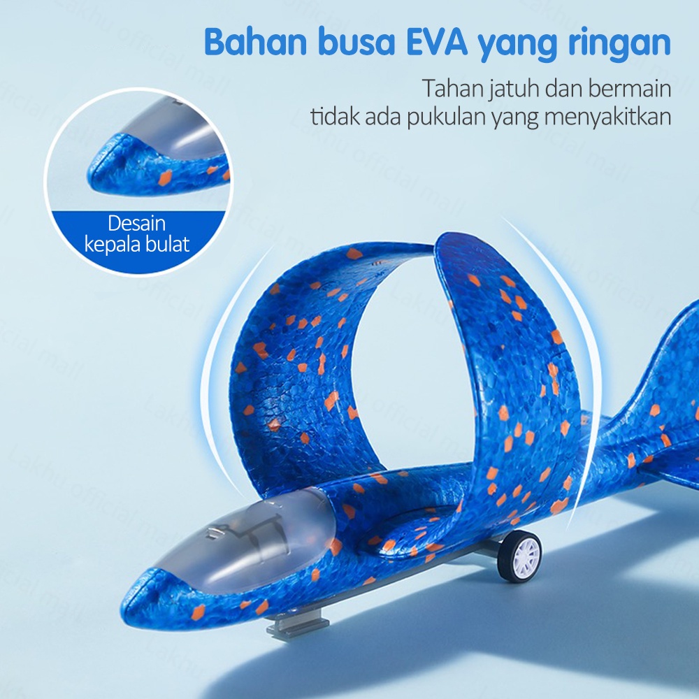 Lakhu Mainan Pistol Tembak Pesawat Mainan Anak Pesawat Terbang Berlampu Shining Flying Airplane Mainan Outdoor Anak