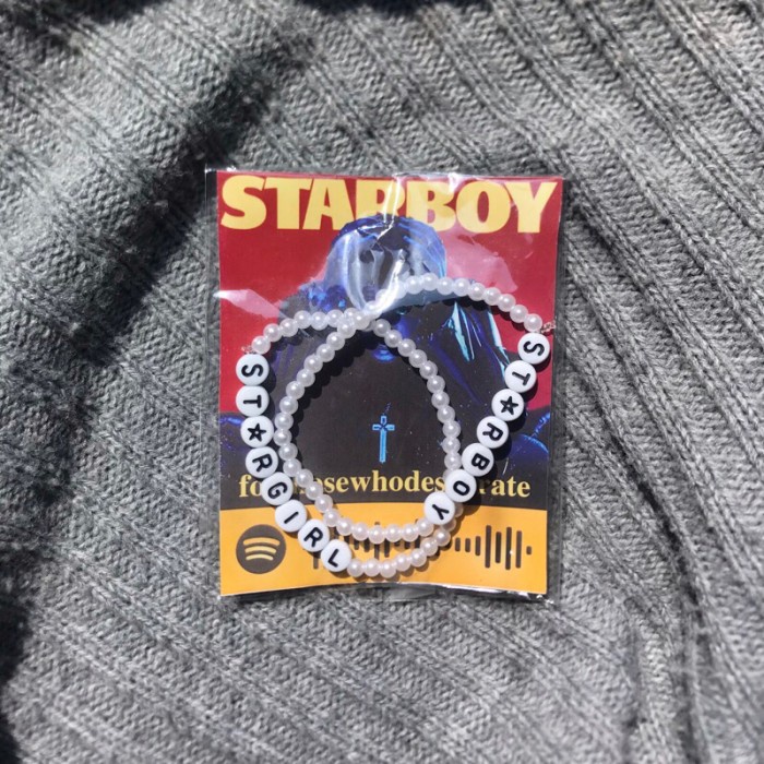 GELANG COUPLE STARBOY STARGIRL THE WEEKND BRACELET THE WEEKND ST RBOY