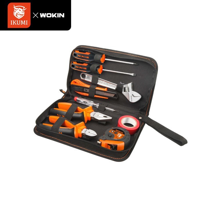 9 pcs Hand Tools Set/Alat Perkakas Set Wokin Tas Canvas WOKIN ORI