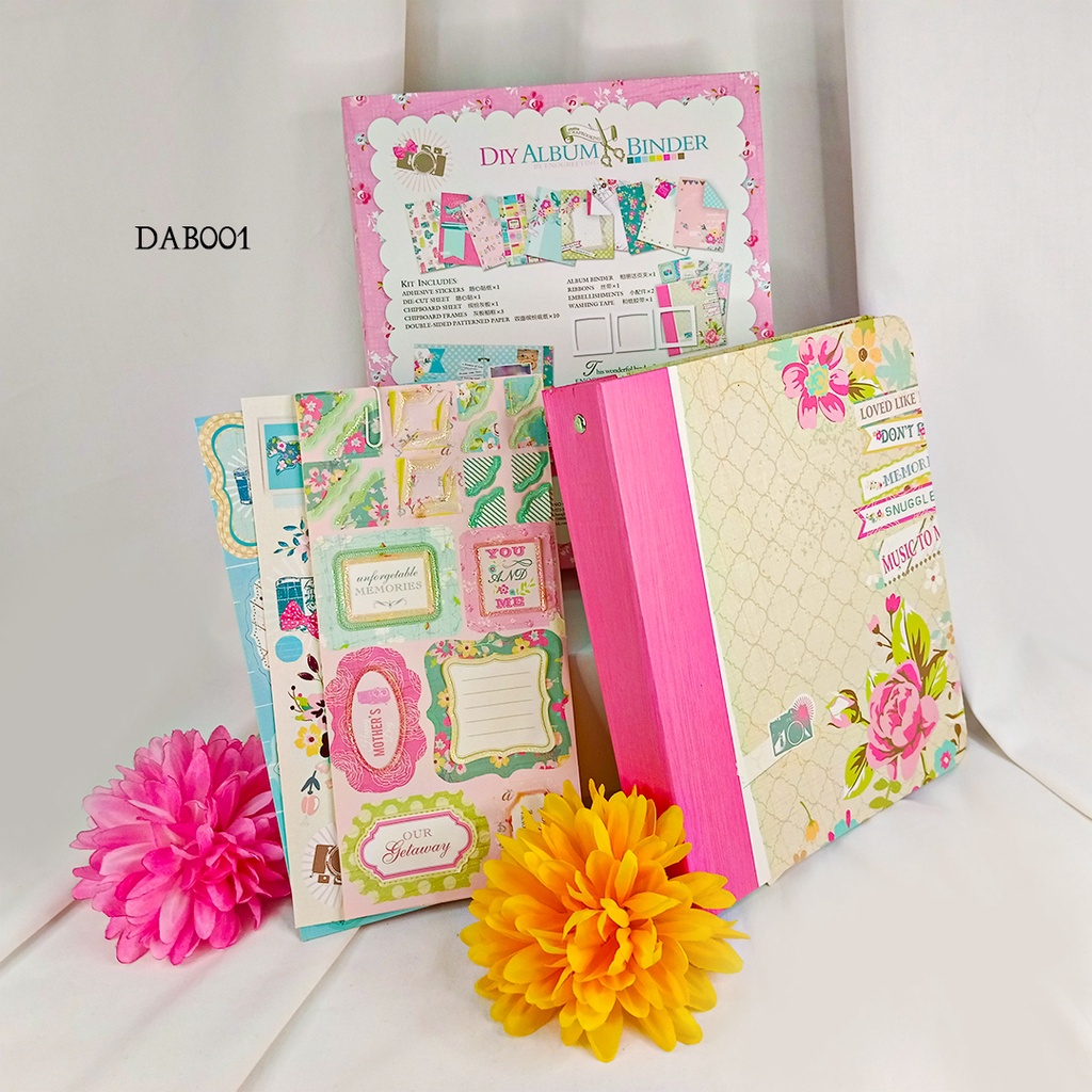 

Binder Scrapbook Journal Kit A5 Pink DAB-RA001