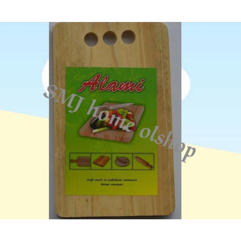 Talenan Kayu Segi 'Alami' Besar