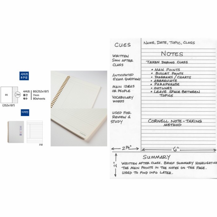 

OXFORD SPIRAL RING GRID RULED CORNELL MATH CORRECTION KOREAN NOTEBOOK - RULED, Mini