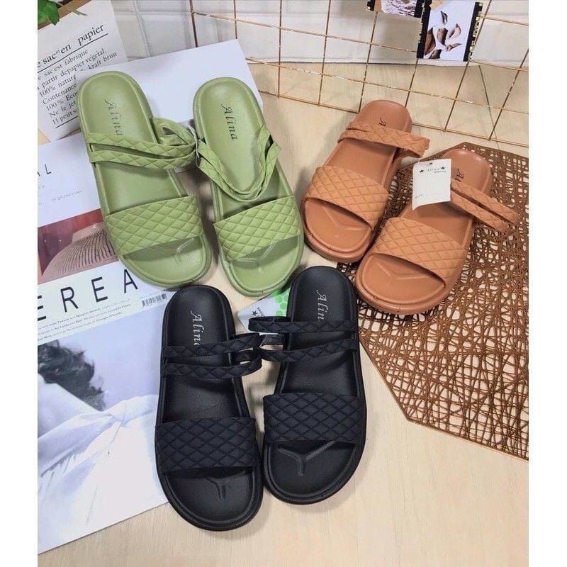 SANDAL JELLY WANITA TALI BELAKANG ALINA 889