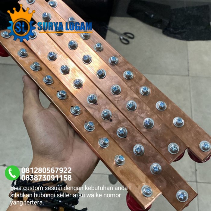 busbar tembaga 5mm - busbar Murni